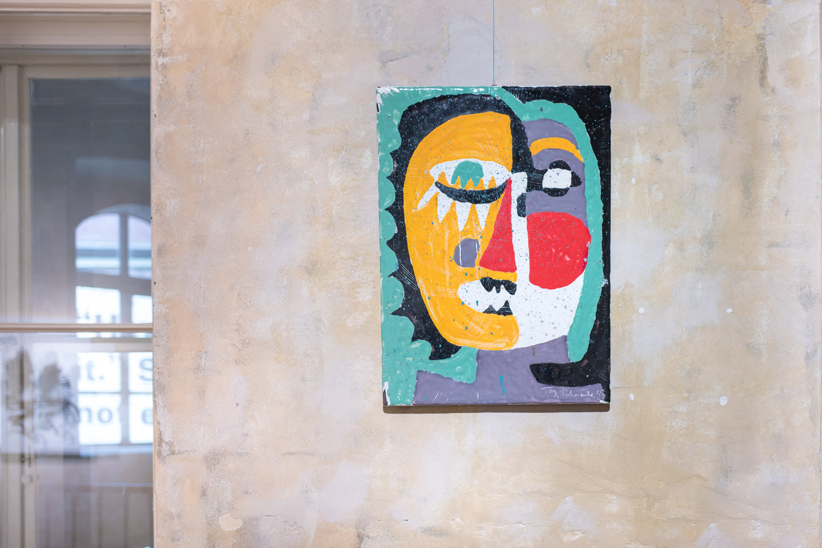 Safranko-Head, 1966, ceramics, 38 × 29 cm