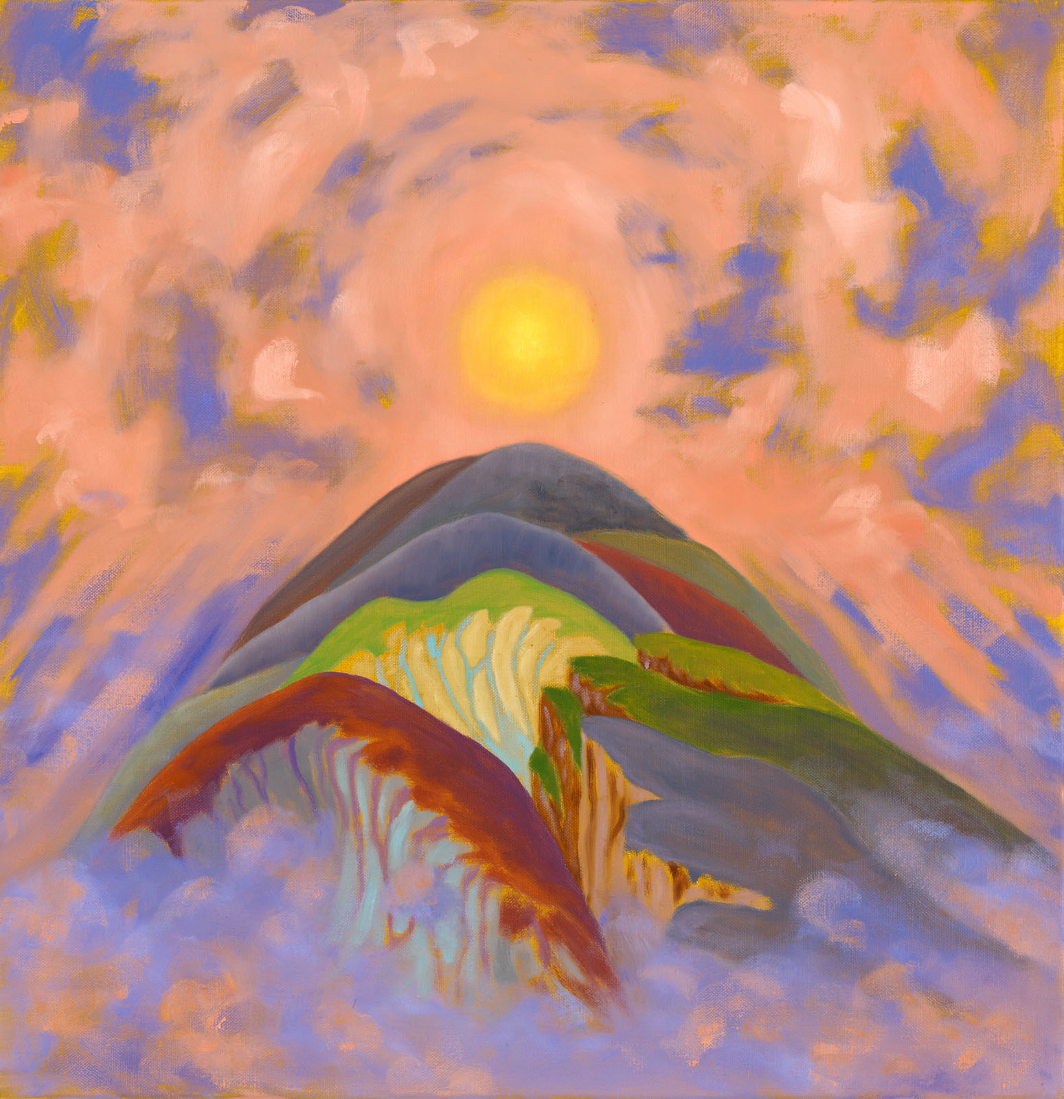 Henneken Tabor Herbst (Fall), Oil on canvas, 85x85cm, 2010